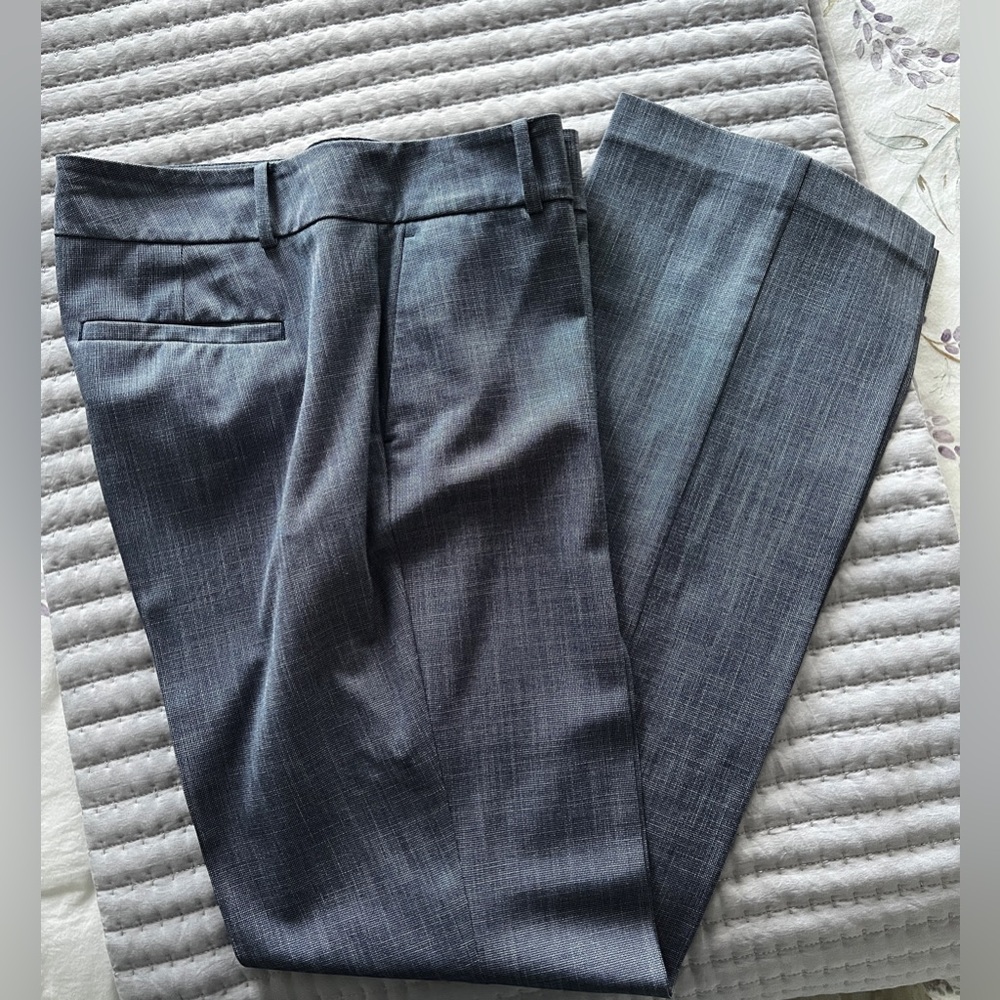Ann Taylor Factory Signature Blue Patterned Trousers
